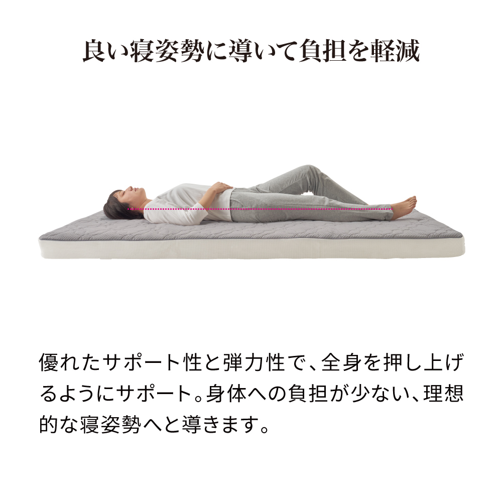 ≪シングル≫朝が違う。リッチな寝心地！ブレスエアー（R）3つ折り