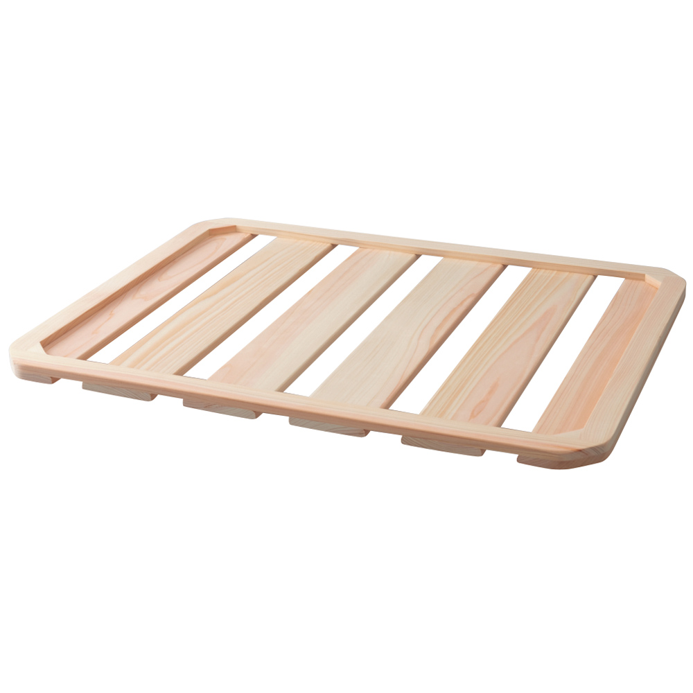 ≪大サイズ≫ soleau/ソレウ 吸水・速乾・消臭 柄マット専用ひのきスノコ バスマット バス用品 682114