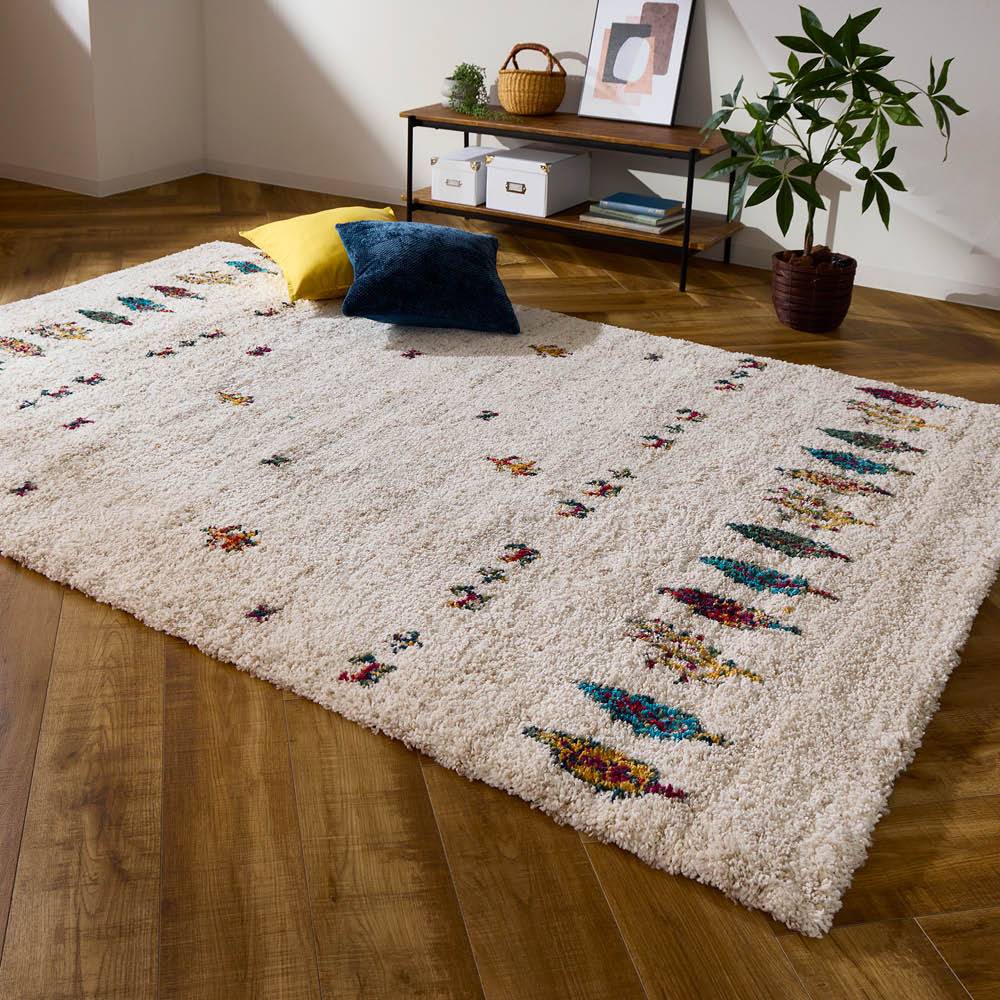 ≪約200×250cm≫ トルコ製 ウィルトン織ギャッベ調ナチュラルラグ ラグ 絨毯 カーペット マット 684604