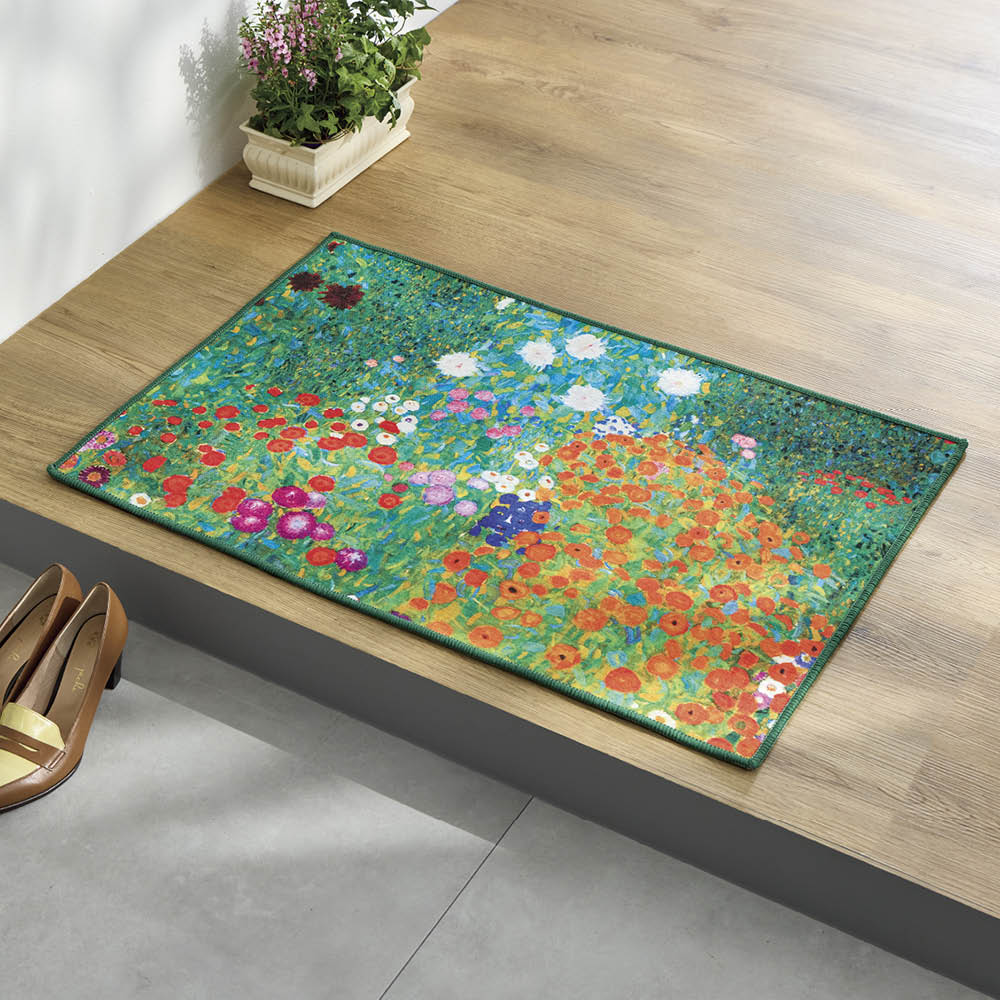 ≪約50×80cm≫ 世界の名画モチーフプリントマット 玄関マット カーペット ラグ マット 684921