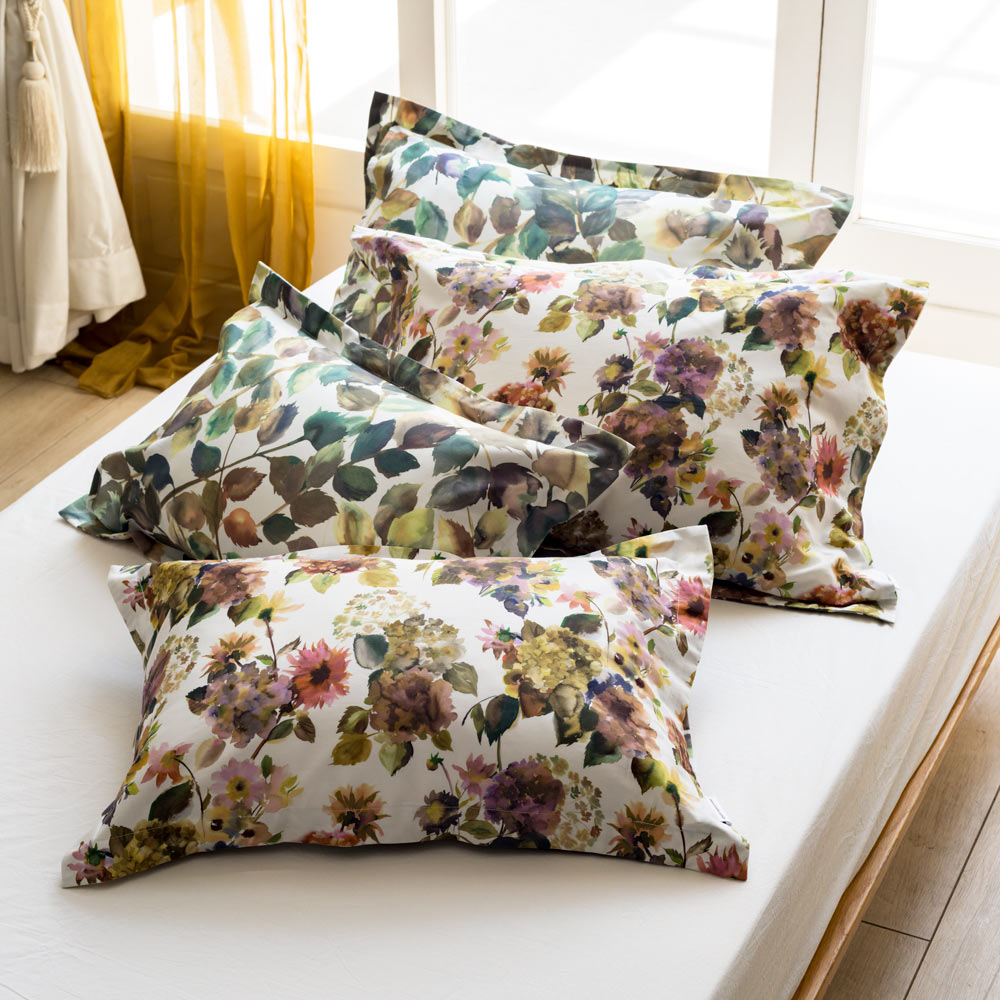 ≪普通判≫DESIGNERS GUILD カバーリング〈パレスフラワー〉 ピローケース 枕カバー ピローケース 布団カバー シーツ 690301