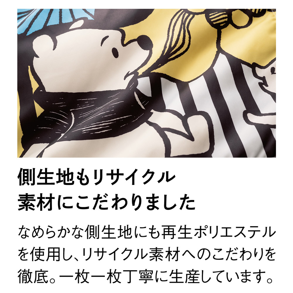 セミダブルロング （リサイクル羽毛〈reumo〉ダウンケット くまのプーさんデザイン） ディノスANAmall店