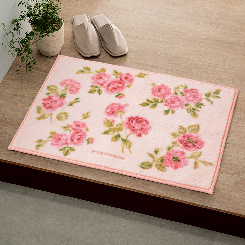 67x114cm ローラアシュレイ*人気 ペルシャ風 ラグ 玄関マット
