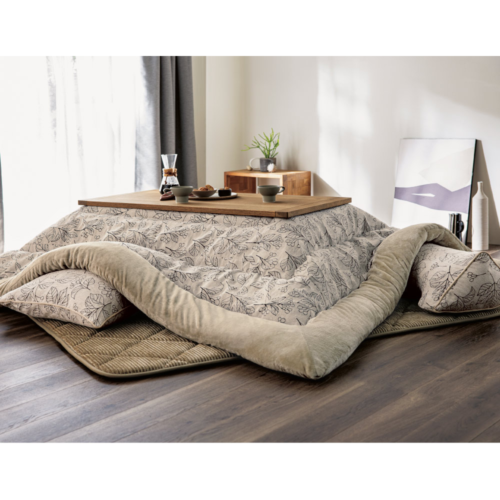 こたつ　掛け布団　205×285cm　つばき　和モダン　両面ピーチスキン こたつ 掛け布団 205×285cm つばき 和モダン 両面ピーチスキン こたつ