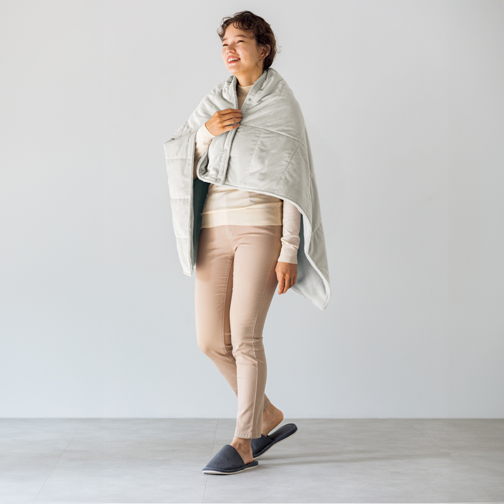 【ディノス限定販売】ヒートループ（R） ぬくぬく3WAYブランケット 掛け毛布 ブランケット 毛布 610904