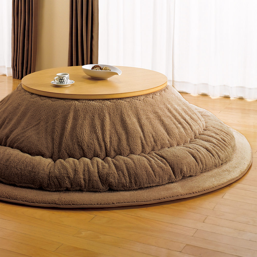 ≪【円形】丸型・径180cm≫ もこふわマイクロファイバーのシープ調ふっくらこたつシリーズ こたつ敷き布団 こたつ敷布団 こたつ 611118