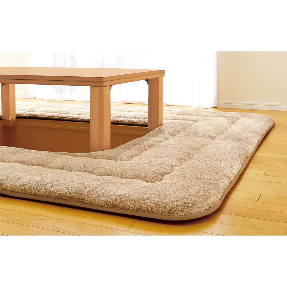≪【長方形・大】190×260cm≫ もこふわマイクロファイバーのシープ調ふっくらこたつシリーズ 堀りこたつ敷き布団 こたつ敷布団 こたつ 611122