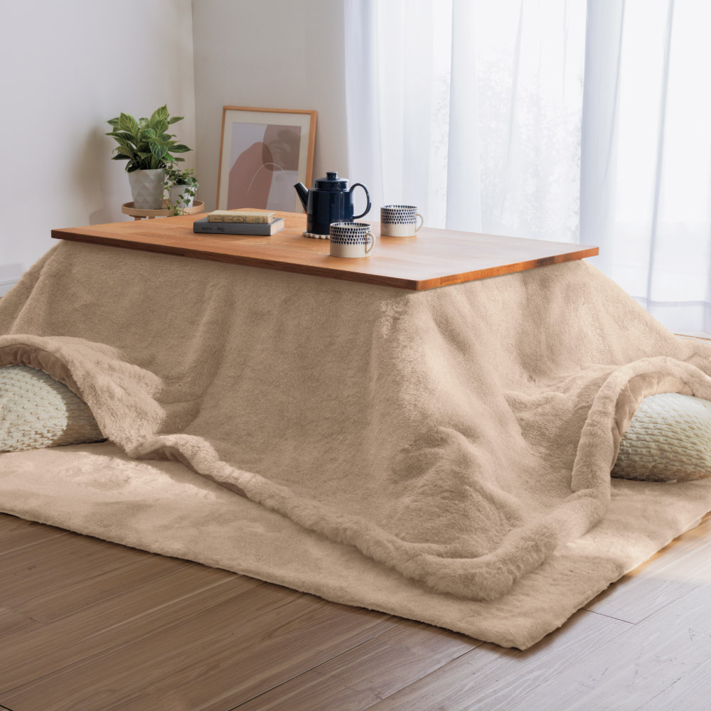 ≪【ソファ対応・大】約240×320cm≫ ソファにも対応 ファー調こたつシリーズ こたつ掛け布団 こたつ布団 こたつ 611127