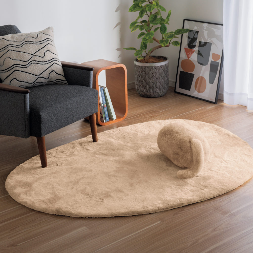 ≪約200×300cm≫ ソファにも対応 ファー調こたつシリーズ ふかふかラグ 洗えるラグ カーペット ラグ マット 611131