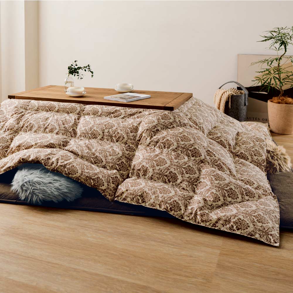 ≪【長方形】190×240cm≫ リサイクル羽毛〈reumo〉国内縫製こたつ掛け布団 こたつ布団 こたつ 611225