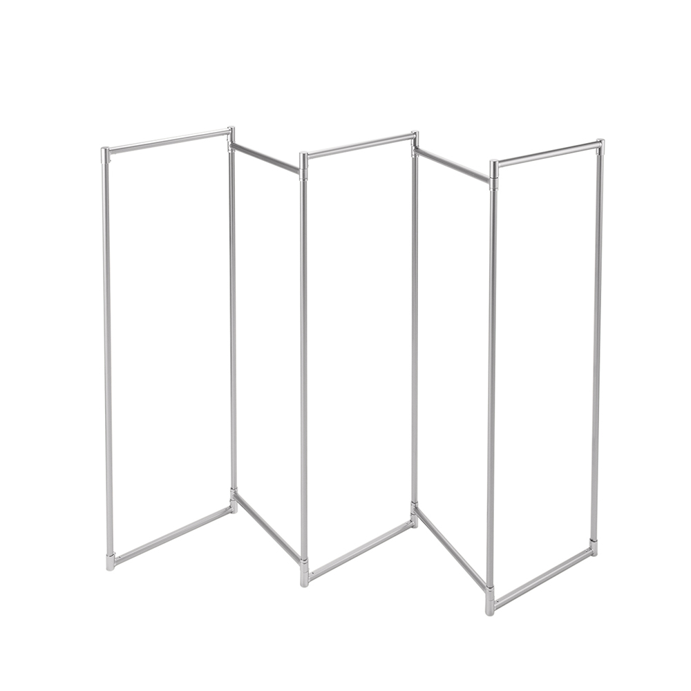 出しっぱなしでも美しい 新スタイリッシュアルミ物干し 5連 室内 屋外 洗濯物干し台 洗濯用品 物干し 611613