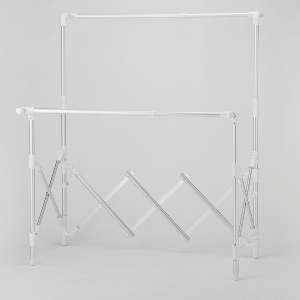 ミニマムビッグ物干し 奥行伸縮 ワイドタイプ 室内 屋外 洗濯物干し台 洗濯用品 物干し 612273