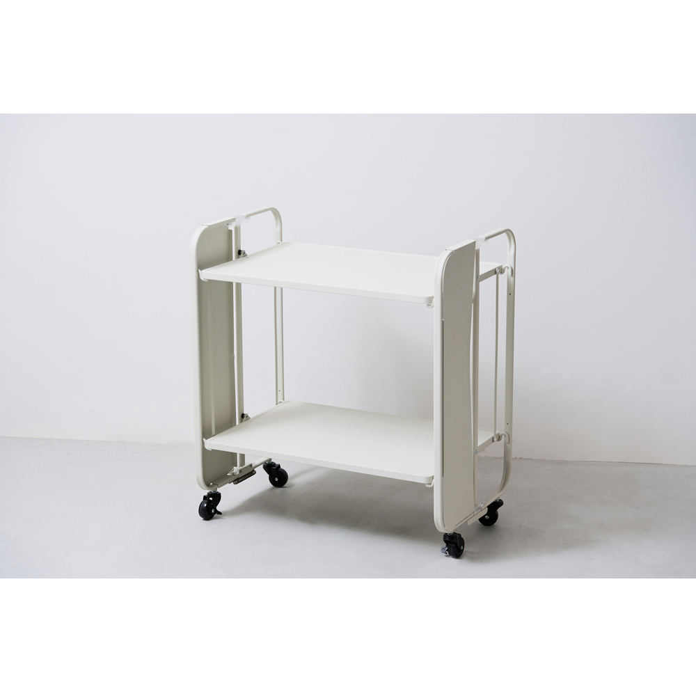 片面でも使えるフォールディングトローリー キッチン用品収納 614006