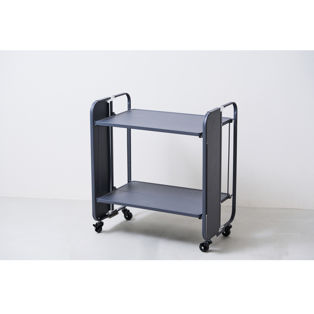 片面でも使えるフォールディングトローリー キッチン用品収納 614006