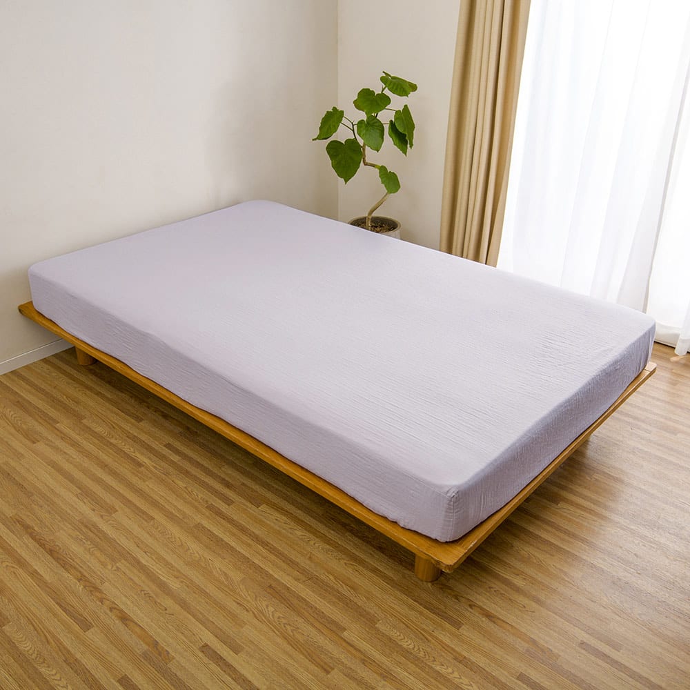 ≪シングル≫ 和ざらし 二重ガーゼ カバーリングシリーズ ボックスシーツ ベッドシーツ ボックスシーツ 布団カバー シーツ 614507