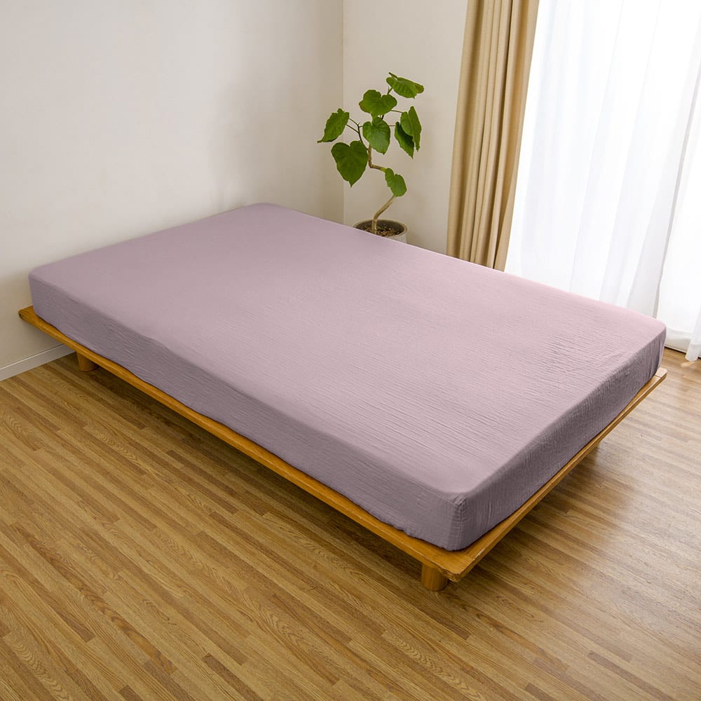 ≪シングル≫ 和ざらし 二重ガーゼ カバーリングシリーズ ボックスシーツ ベッドシーツ ボックスシーツ 布団カバー シーツ 614507