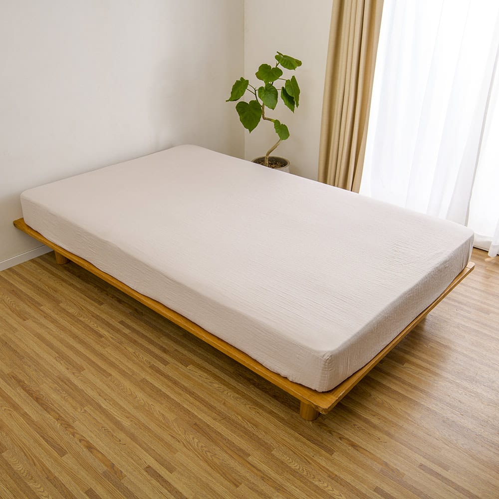 ≪クイーン≫ 和ざらし 二重ガーゼ カバーリングシリーズ ボックスシーツ ベッドシーツ ボックスシーツ 布団カバー シーツ 614510