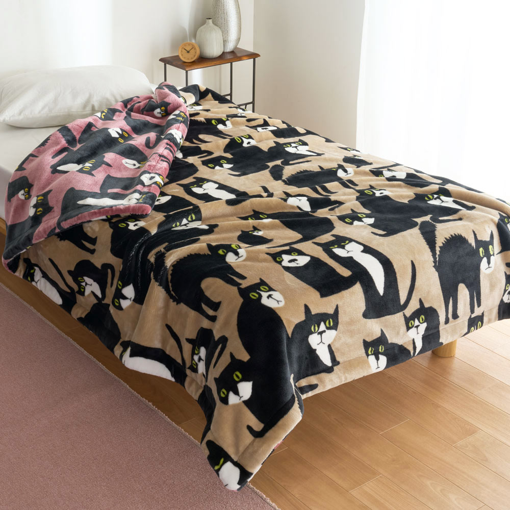 Finlayson/フィンレイソン スポットザドッグ リバーシブル毛布 シングル 掛け毛布 ブランケット 毛布 614607