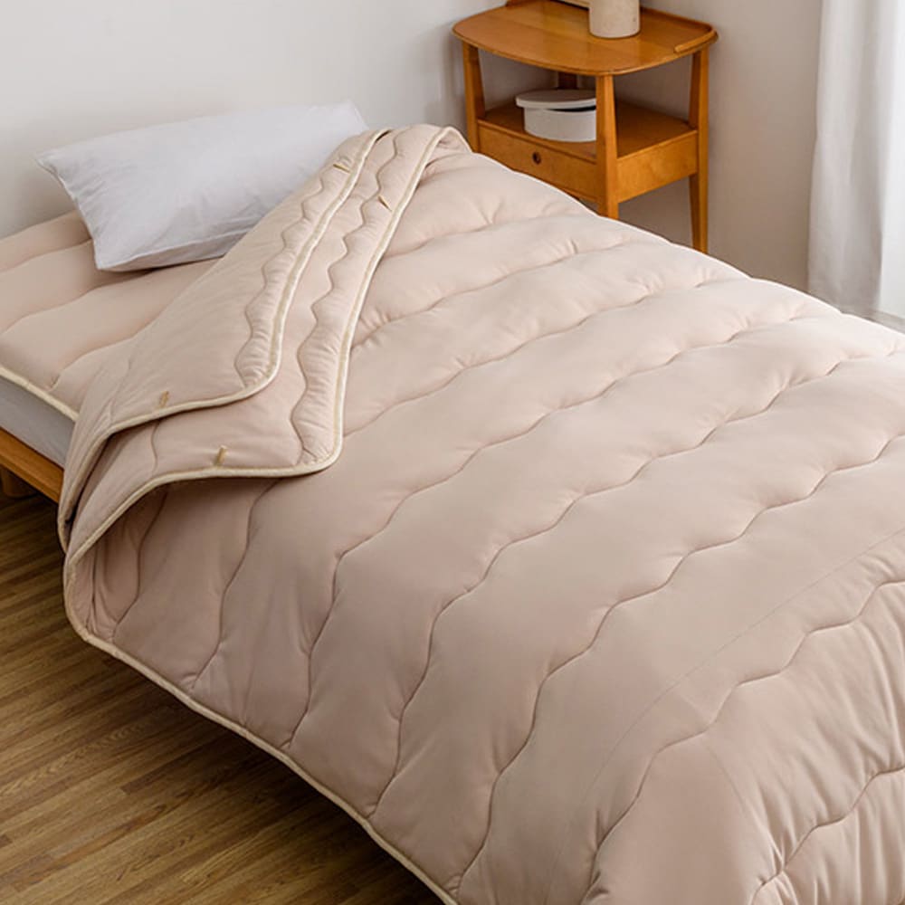 ≪セミダブルロング≫ 寒がりさんにもデリケートさんにも安心 シンサレート（TM）を使用した布団シリーズ 2枚合わせ掛け布団 掛け布団 614709