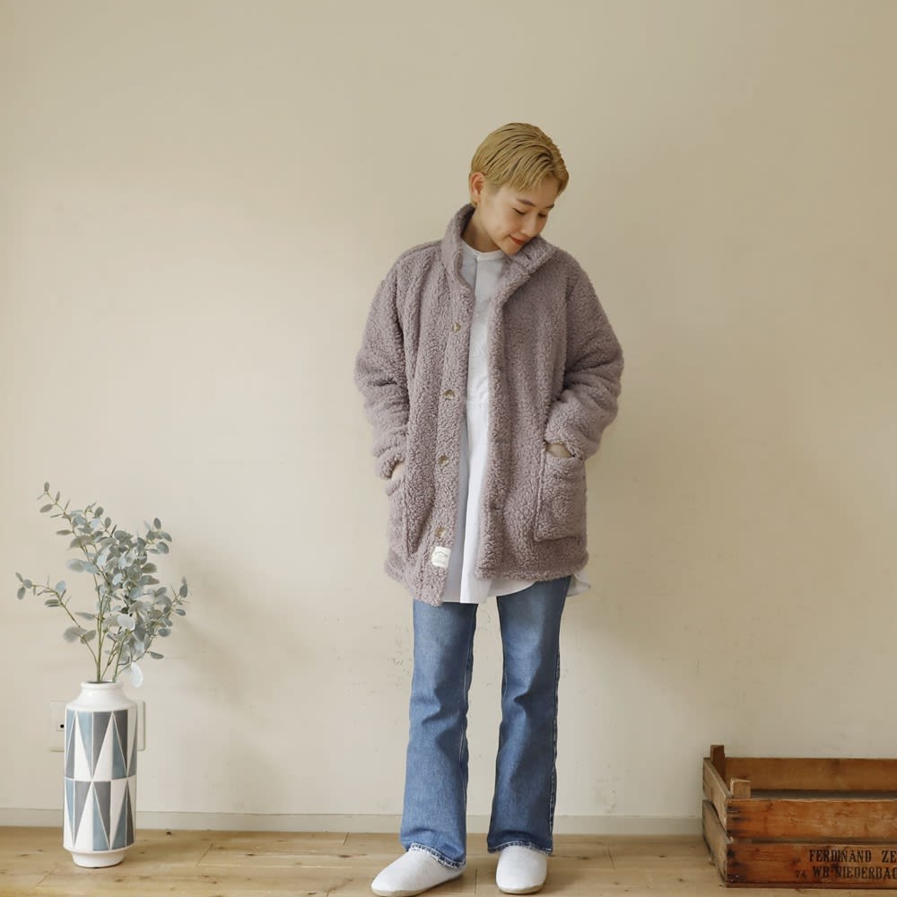 吸湿発熱素材であったか！ほわもこ着る毛布 ショートタイプ 部屋着 ルームウェア ランジェリー 女性下着 614803