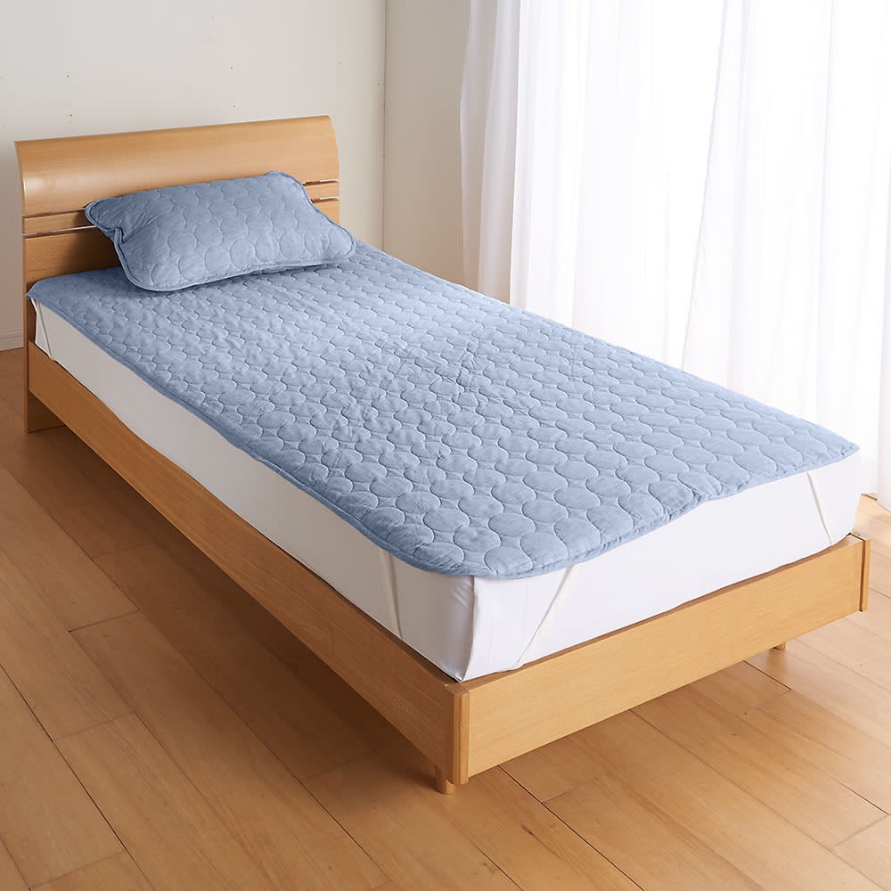 ≪セミダブルロング|約120×210cm≫ パシーマ(R)EX 先染め 敷きパッド 敷きパッド ベッドパッド 615018