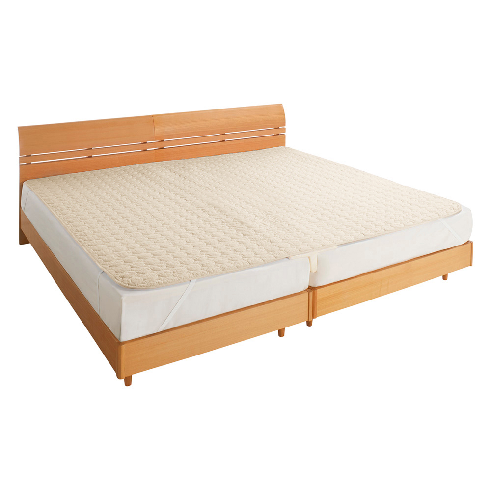 ≪ファミリー240(シングル+ダブル相当)|約240×210cm≫ パシーマ(R)EX 無地 敷きパッド ファミリーサイズ 敷きパッド ベッドパッド 615030