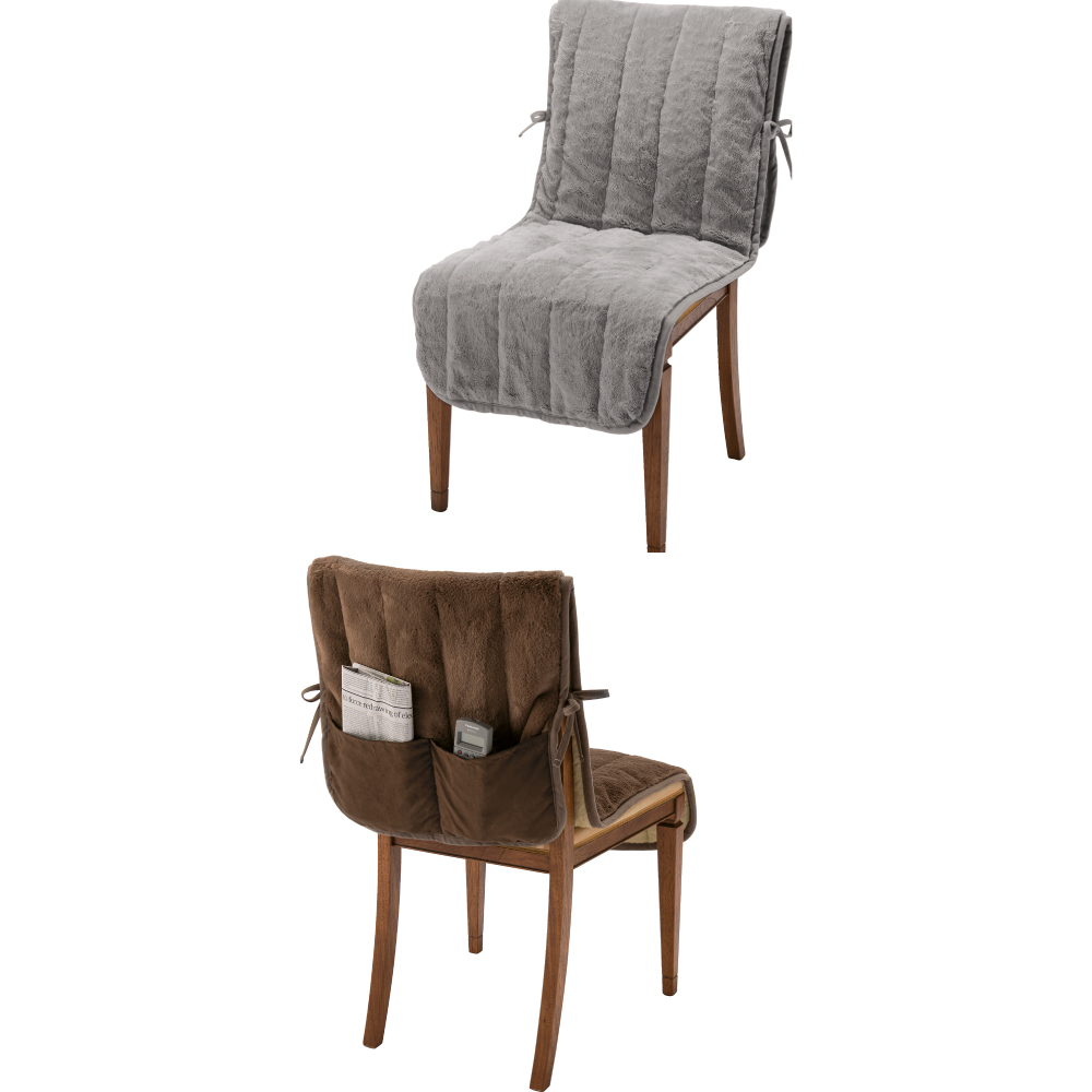 とろけるぬくもり感！ヒートループ（R）チェアカバー1枚 チェアカバー 椅子カバー 座椅子カバー ソファーカバー 615614