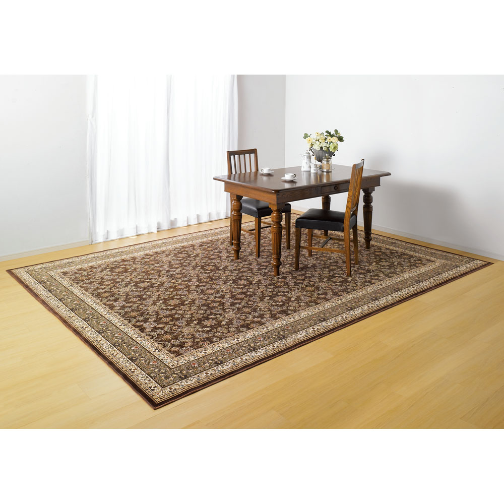 ≪約240×330cm≫ 洗える抗菌防臭加工モケット織ラグ〈ポーロ〉 洗えるラグ カーペット ラグ マット 615709