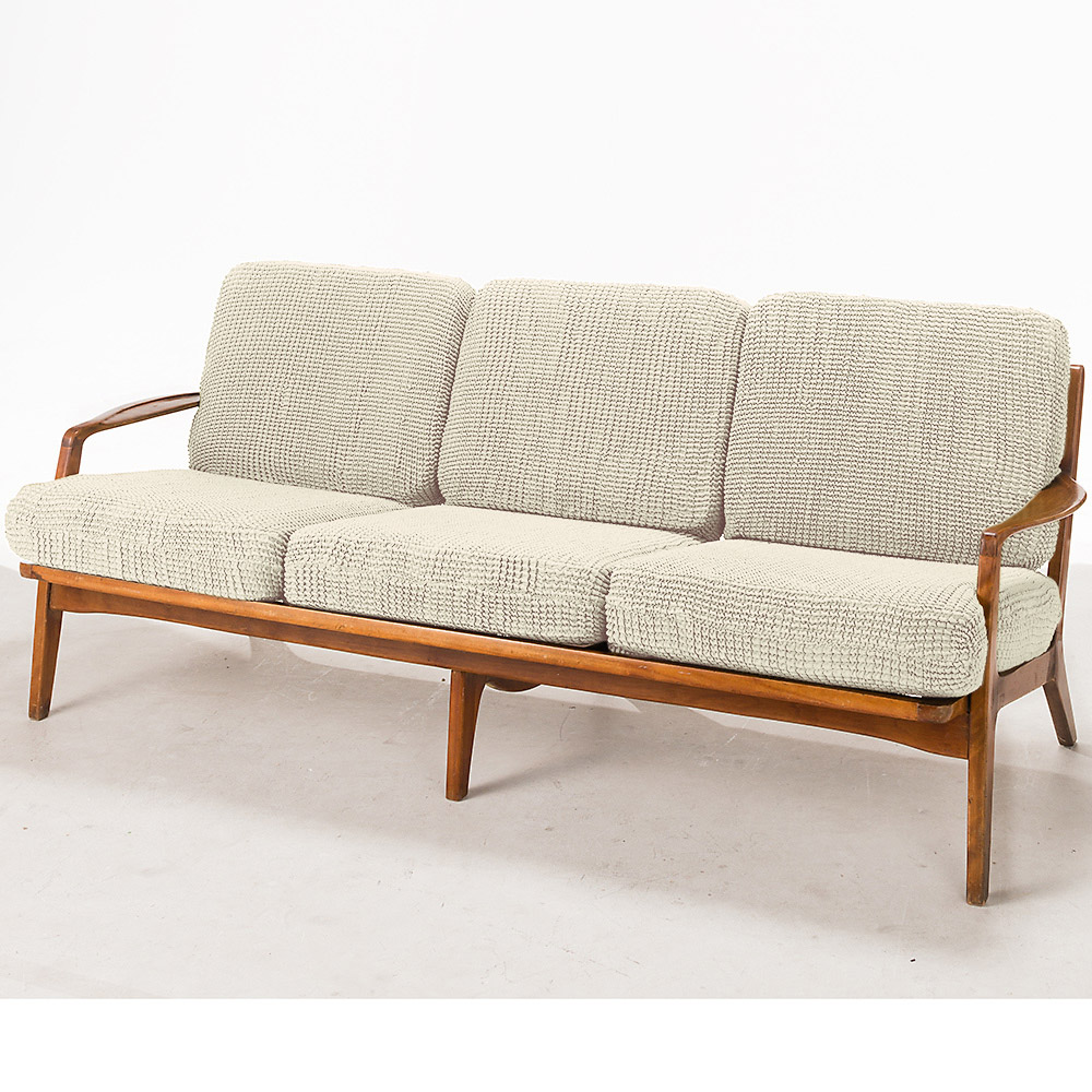 ≪2人用(1枚)≫ スペイン製 座面・背もたれ兼用ファスナー式クッションカバー〈ビスタ〉 人掛けソファーカバー ソファーカバー 615816