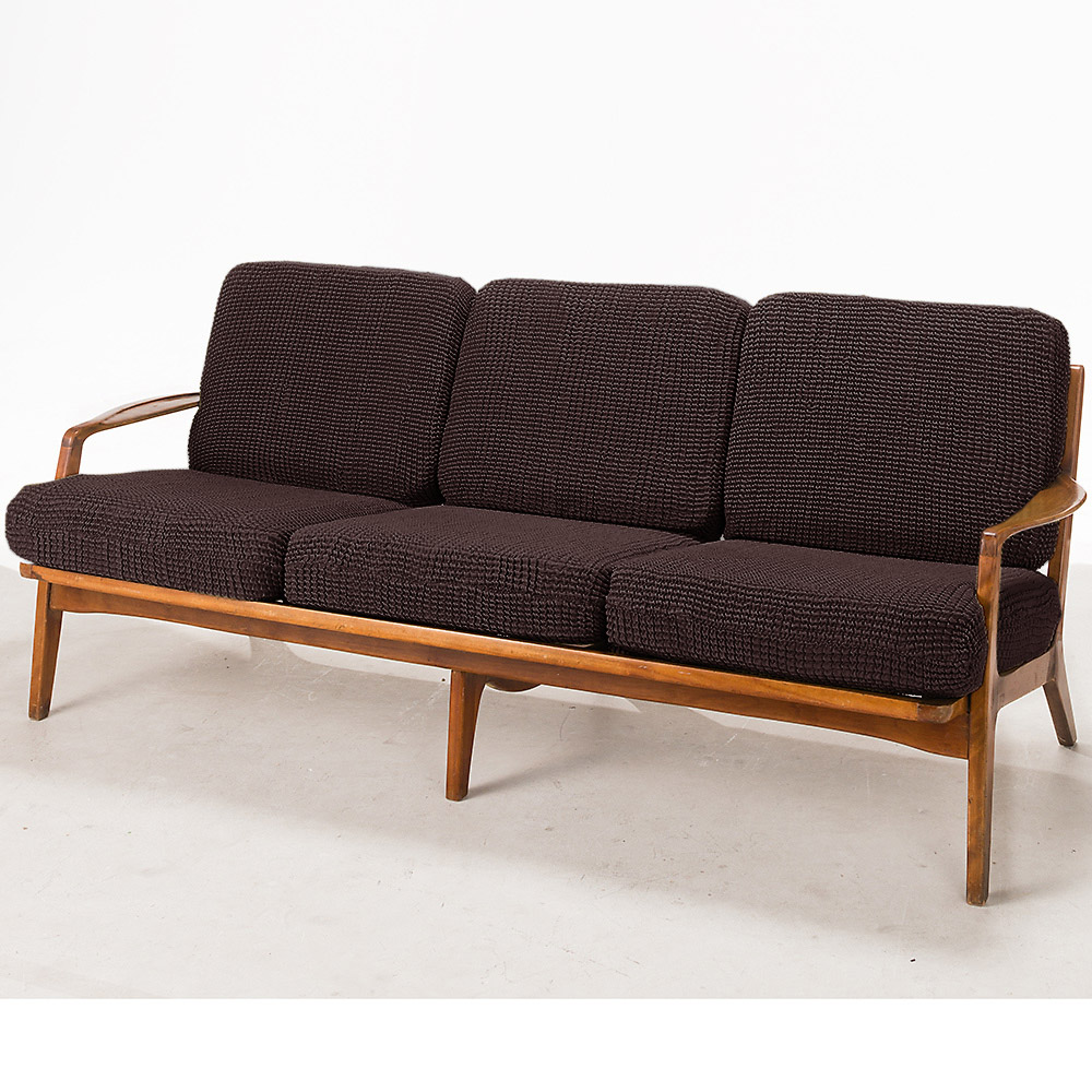 ≪3人用(1枚)≫ スペイン製 座面・背もたれ兼用ファスナー式クッションカバー〈ビスタ〉 人掛けソファーカバー ソファーカバー 615817