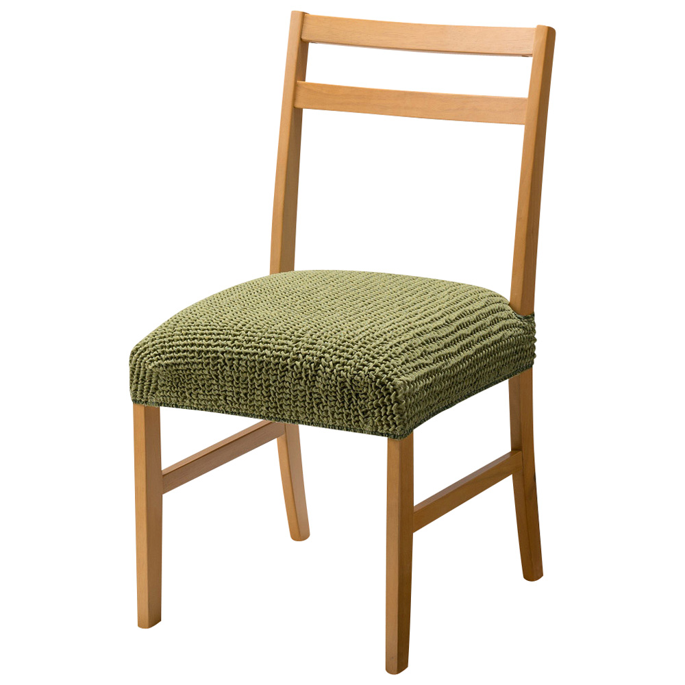 スペイン製フィットカバー〈ビスタ〉 チェアカバー（同色2枚組） 座面カバー・Bタイプ チェアカバー 椅子カバー 座椅子カバー ソファーカバー 615818