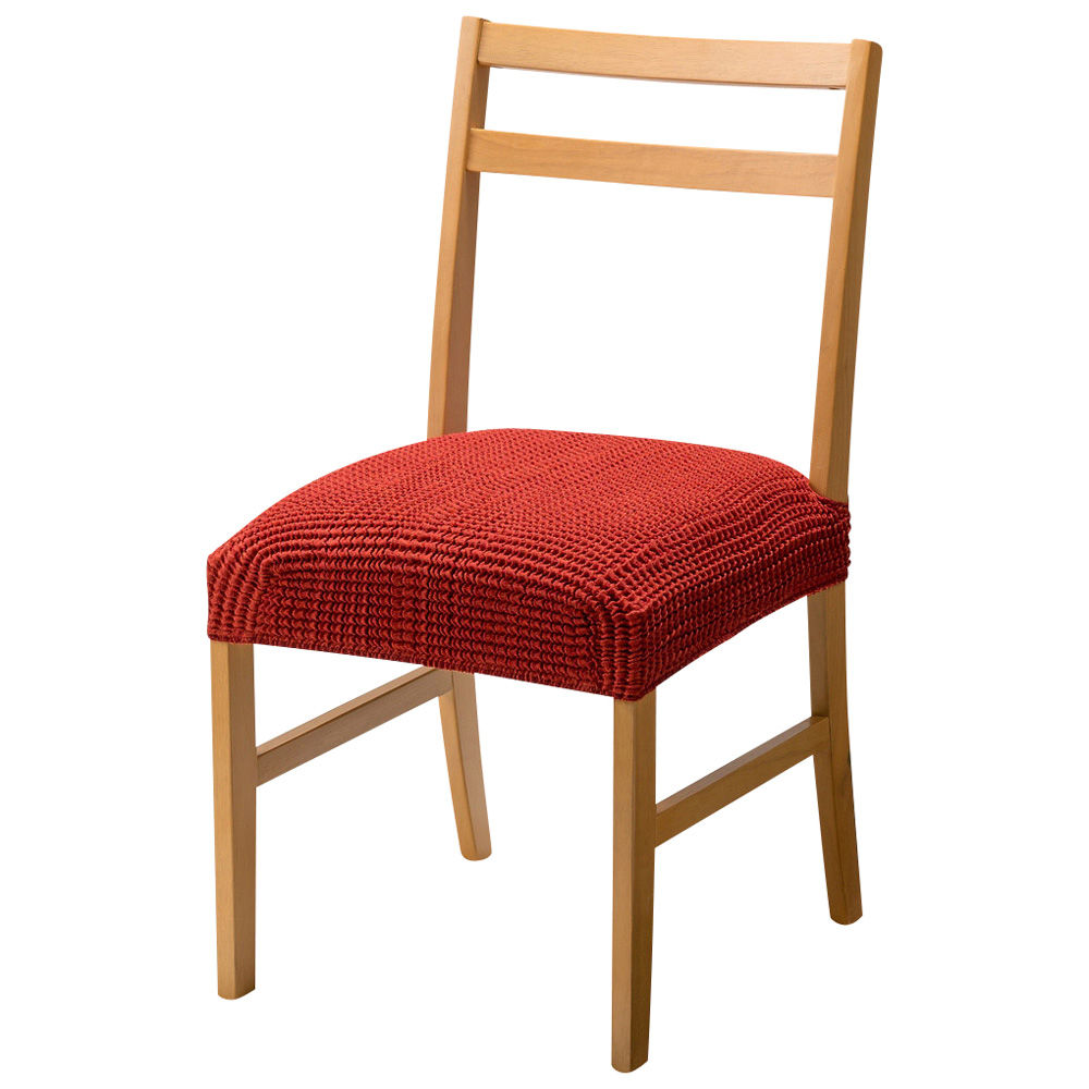 スペイン製フィットカバー〈ビスタ〉 チェアカバー(同色2枚組) 座面カバー・Bタイプ チェアカバー 椅子カバー 座椅子カバー ソファーカバー 615818