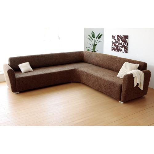 ≪アーム付き≫ イタリア製［ヴェルート］ソファカバー ショートコーナー 特殊サイズソファーカバー ソファーカバー 615828