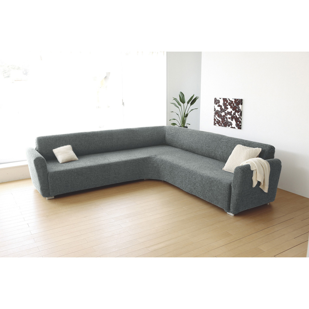 ≪アームなし≫ イタリア製〈ヴェルート〉ソファカバー コーナー用 特殊サイズソファーカバー ソファーカバー 615831