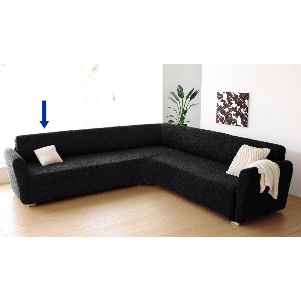 ≪右カウチ≫ イタリア製［ヴェルート］カウチ用ソファカバー アーム付き 特殊サイズソファーカバー ソファーカバー 615832