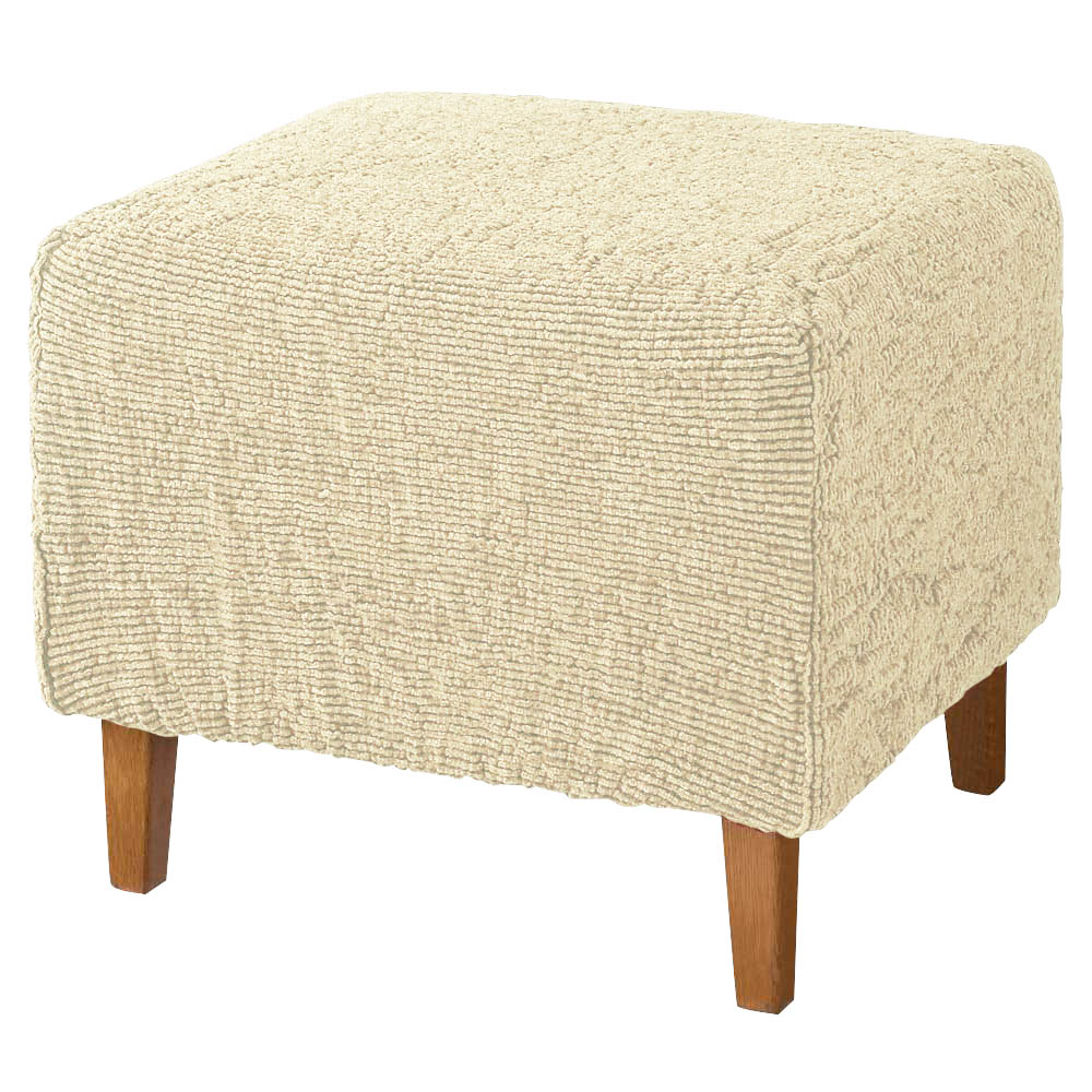 イタリア製フィットカバー〈ヴェルート〉 オットマンカバー 特殊サイズソファーカバー ソファーカバー 615834