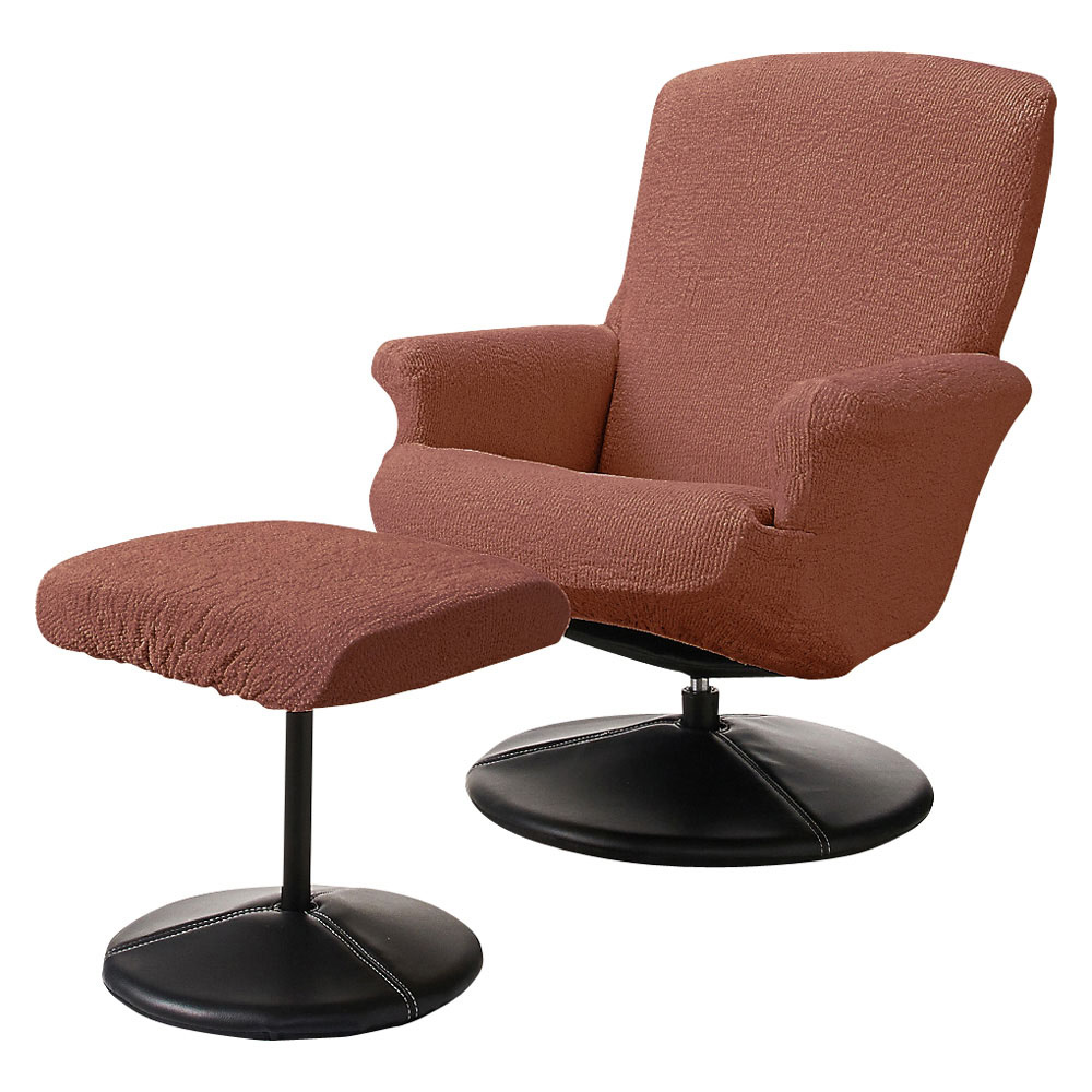 イタリア製フィットカバー〈ヴェルート〉 パーソナルチェアカバー パフ(足置き)無し チェアカバー 椅子カバー 座椅子カバー ソファーカバー 615838