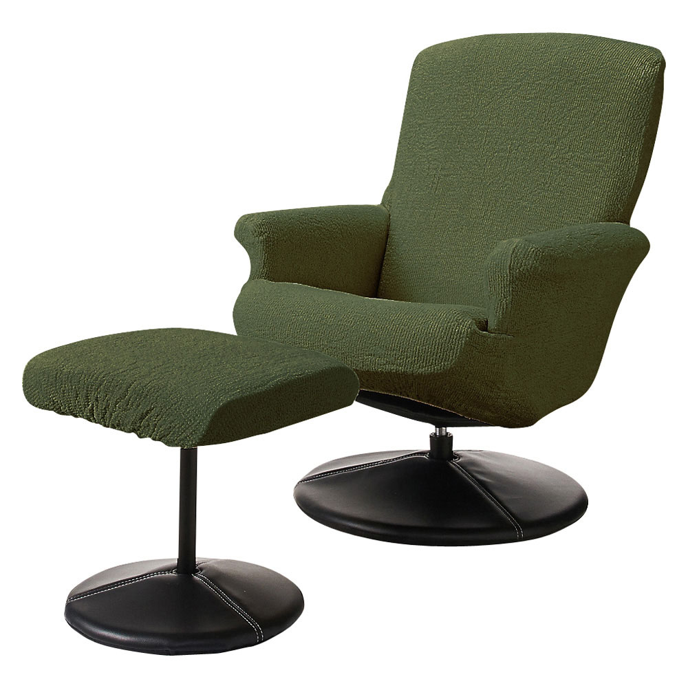 イタリア製フィットカバー〈ヴェルート〉 パーソナルチェアカバー パフ(足置き)無し チェアカバー 椅子カバー 座椅子カバー ソファーカバー 615838