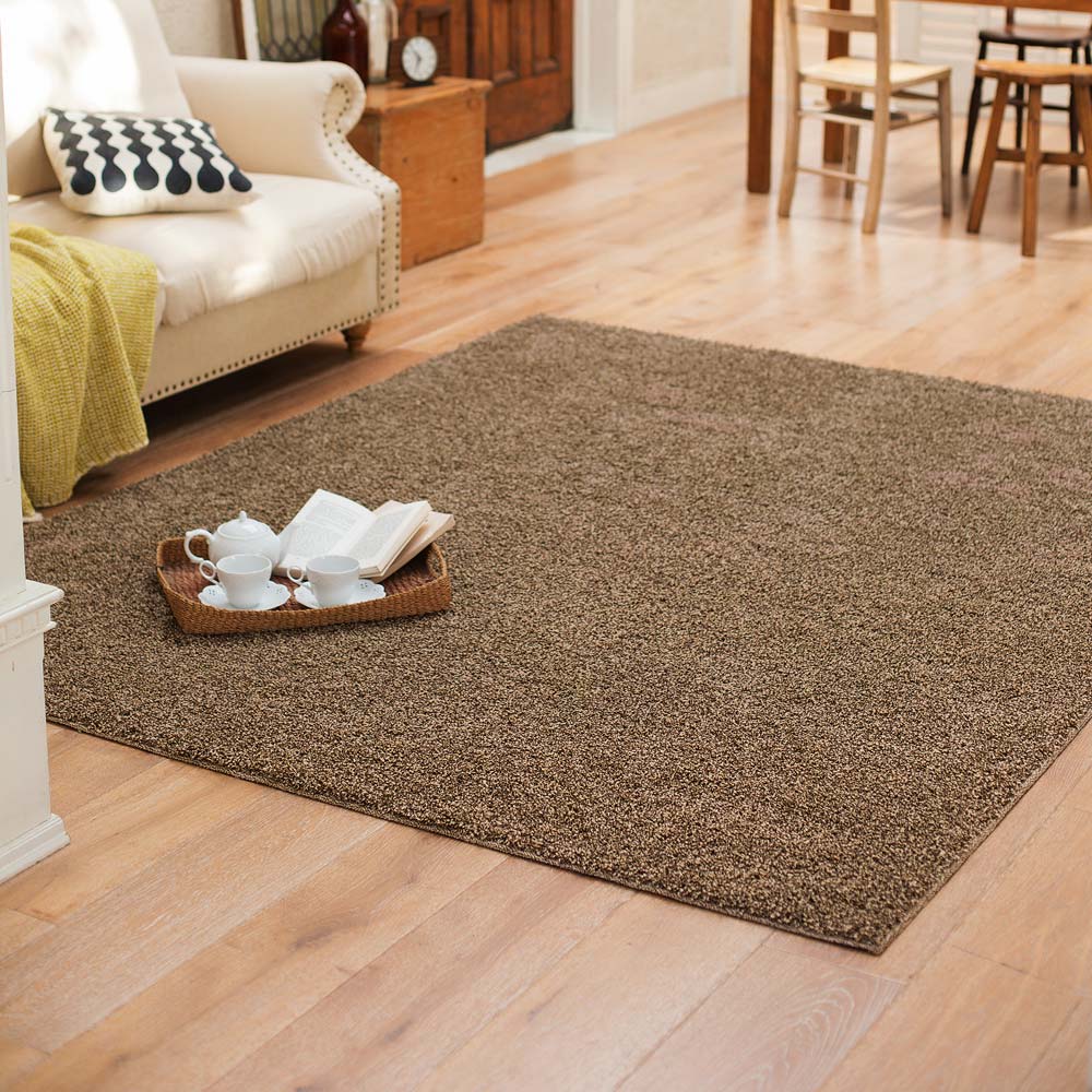 ≪約95×150cm≫ 防ダニミックスシャギーラグ 洗えるラグ カーペット ラグ マット 615904