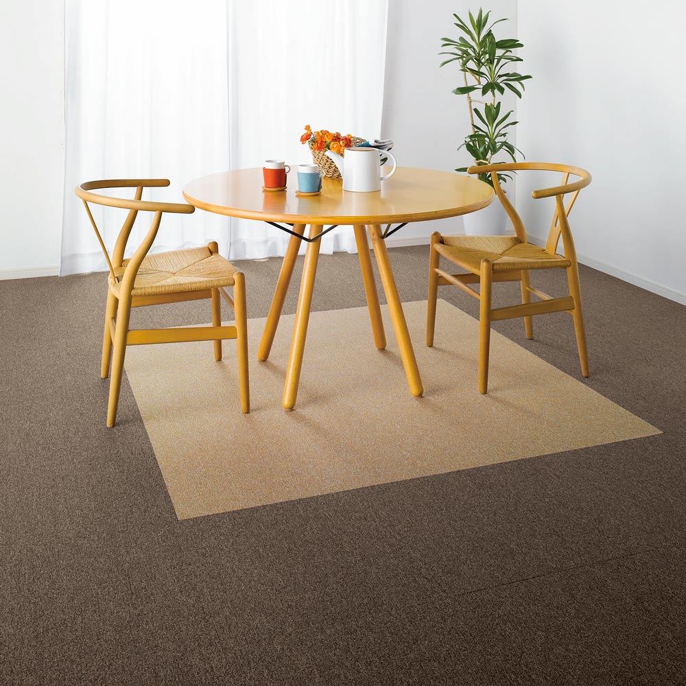 撥水タイルマット 同色4枚組 タイルカーペット タイルマット ジョイントマット カーペット ラグ マット 615910