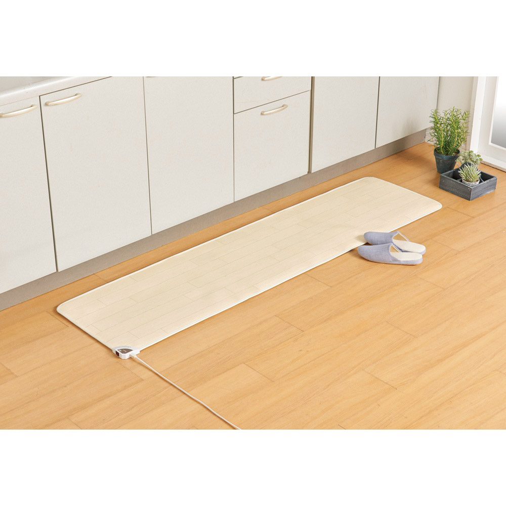 ≪約45×130cm≫ ホットキッチンマット 木目柄 暖房器具 ヒーター 季節家電 生活家電 616021