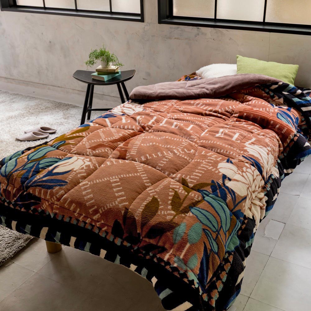 【ディノス限定販売】ELLE HOME ヒートループ(R)ハイパー 中わた入り発熱毛布 シングル 掛け毛布 ブランケット 毛布 616302