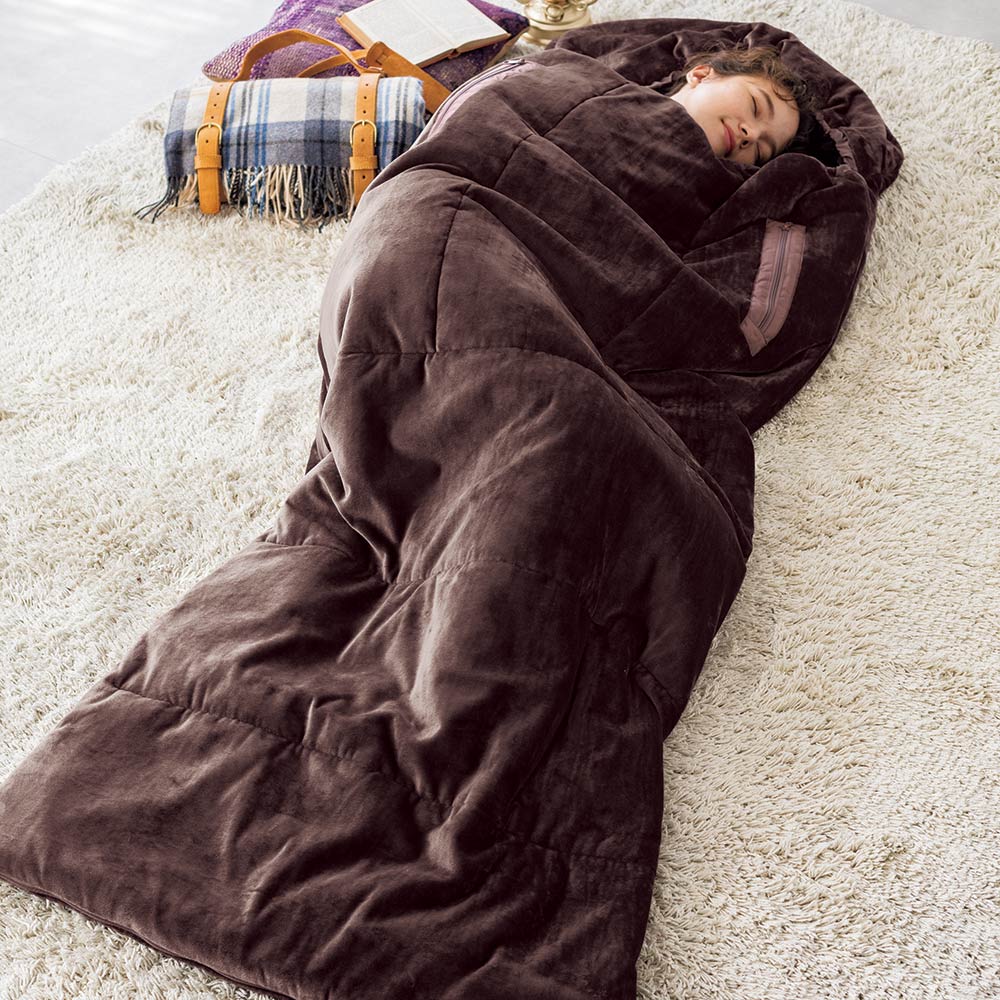 【ディノス限定販売】ヒートループ（R）ハイパーぬくぬく寝袋クッション 耐震グッズ 防災用品 防犯用品 610901