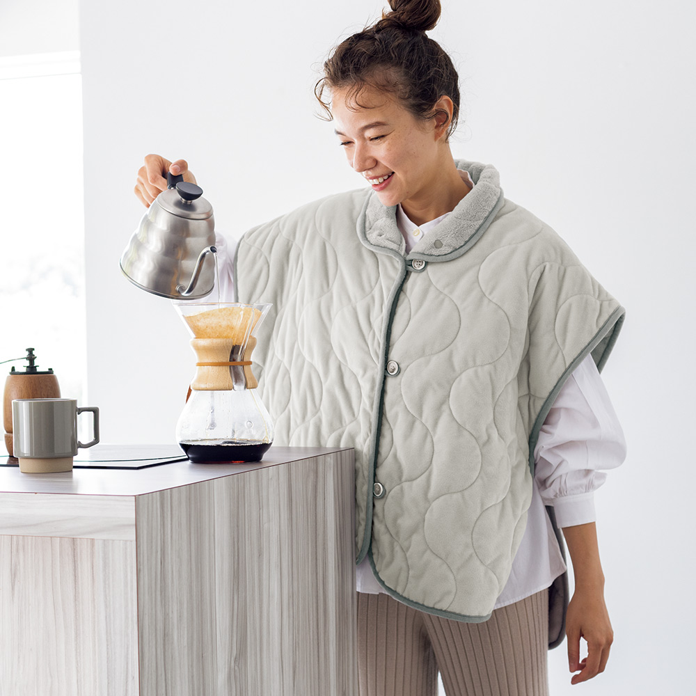 【ディノス限定販売】ヒートループ（R） ぬくぬく肩当てベスト 610903