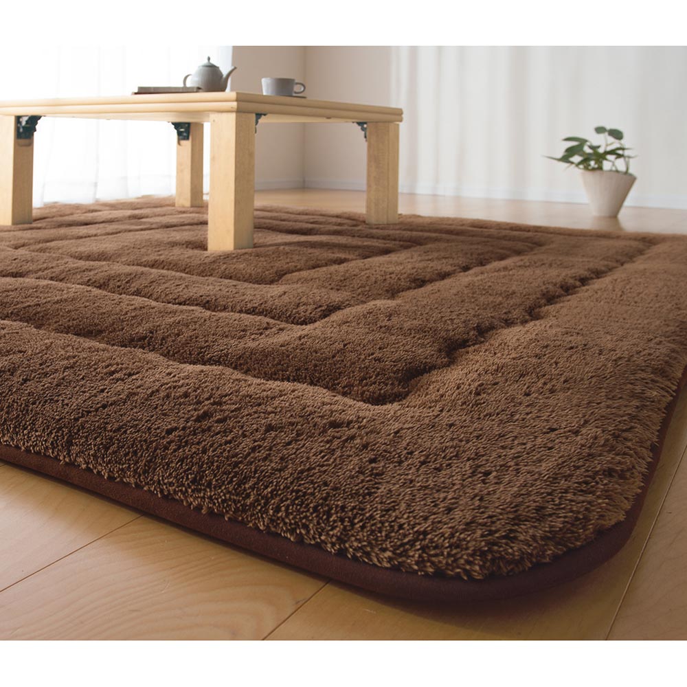 ≪【長方形・大】190×260cm≫ もこふわマイクロファイバーのシープ調ふっくらこたつシリーズ こたつ敷き布団 こたつ敷布団 こたつ 611116
