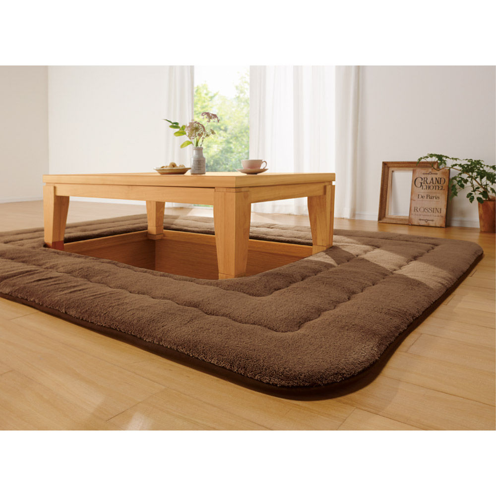 ≪【長方形・大】190×260cm≫ もこふわマイクロファイバーのシープ調ふっくらこたつシリーズ 堀りこたつ敷き布団 こたつ敷布団 こたつ 611122