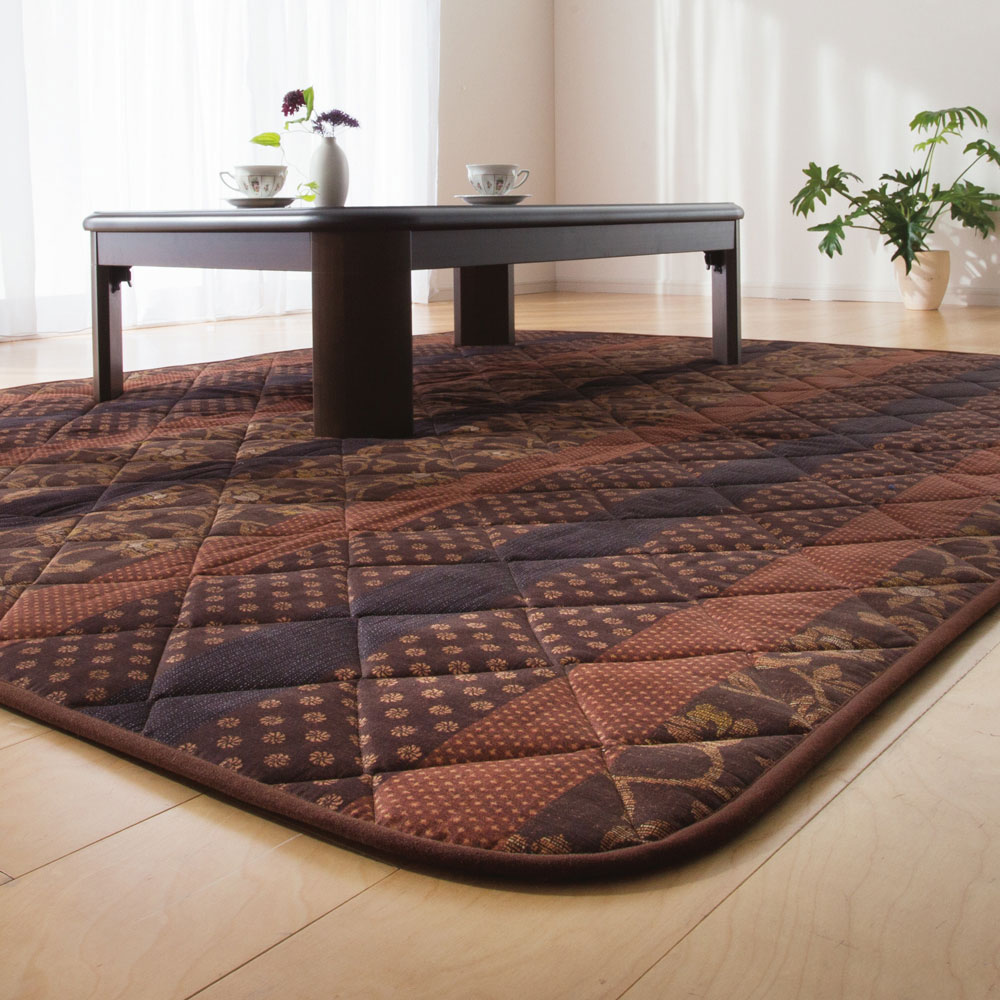 ≪【長方形・大】190×260cm≫ 日本製『万葉』ふっくらこたつシリーズ こたつ敷き こたつ敷布団 こたつ 611213