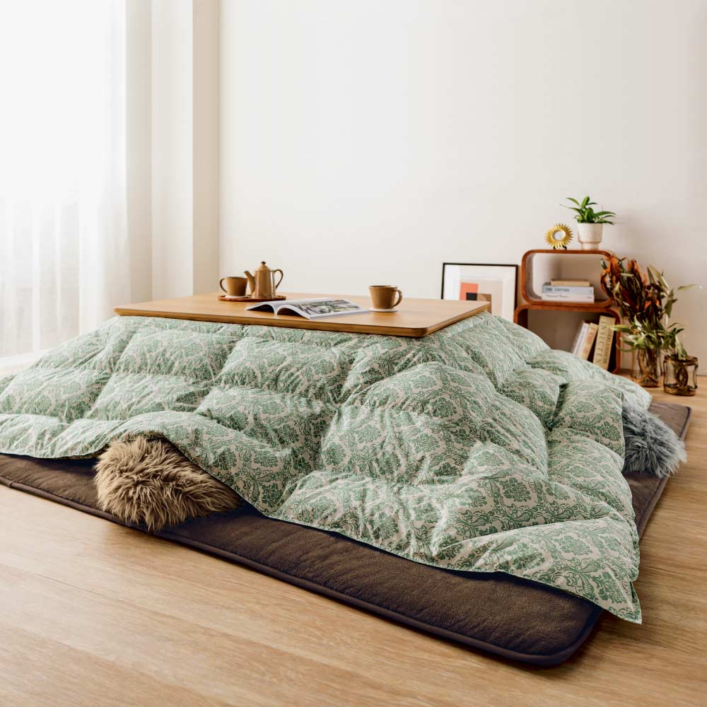 ≪【長方形・特大】205×290cm≫ リサイクル羽毛〈reumo〉国内縫製こたつ掛け布団 こたつ布団 こたつ 611227