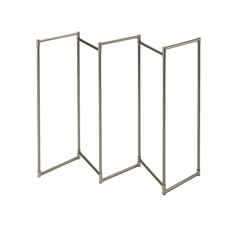 出しっぱなしでも美しい 新スタイリッシュアルミ物干し 5連 室内 屋外 洗濯物干し台 洗濯用品 物干し 611613