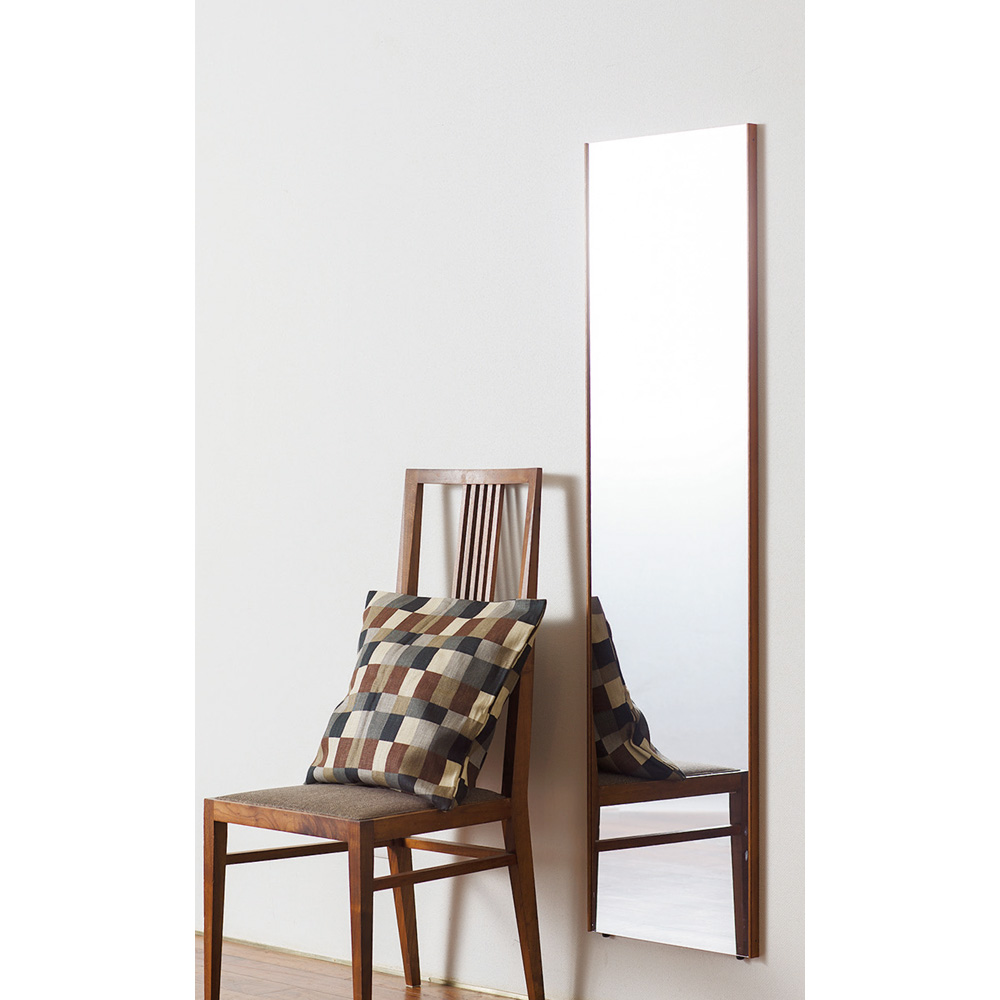 ≪40×150cm≫ 割れない軽量フィルムミラー 天然木フレーム 耐震グッズ 防災用品 防犯用品 611714